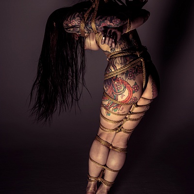 <em><strong>Tatoo ropes, 40 x 50, 52 x 70, 100 x 75, Bespoke Lightbox framing wih LED</strong></em>, 