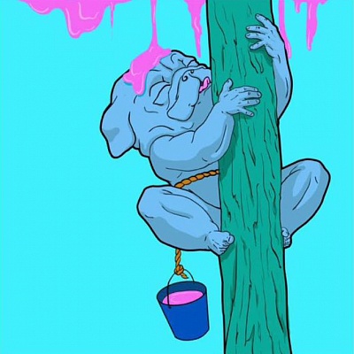 <em><strong>Sweet Hunter</strong></em>, 2014<br/> Acrylic on canvas, 100 x 100 cm