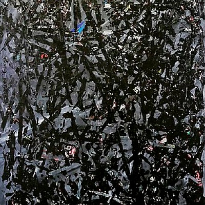 <em><strong>Displaced</strong></em>, 2015<br/> Oil and gloss paint on board and floor, 160 x 120 cm