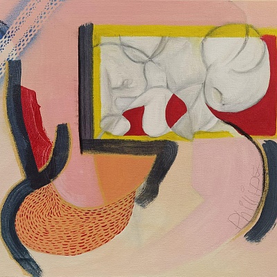 <em><strong>'Room: Athens' (*work in progress)</strong></em>, Mixed Media on Canvas<br/> 42, 5 х 59, 5 cm