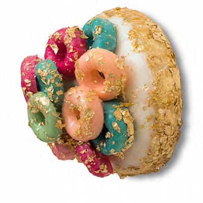 <em><strong>Addictions, Triptych, 2029, Mixed media, silicone, acrylic paint on canvas, D 40, 30, 20 cm</strong></em>, 