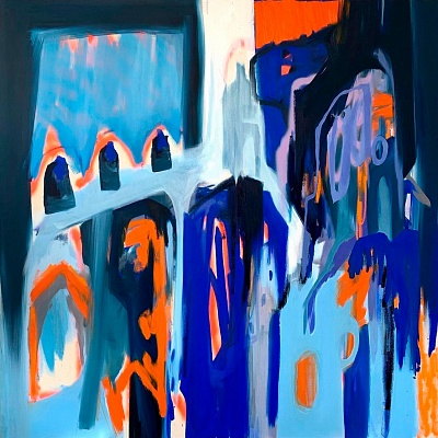 <em><strong>Untitled, 2022, Oil on canvas, 150 x 150 cm</strong></em>, 