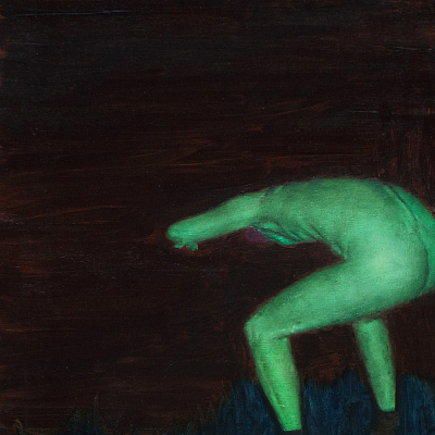 <em><strong>The Living Dead</strong></em>, 2017<br/> Oil on wood panel, 35 x28 cm