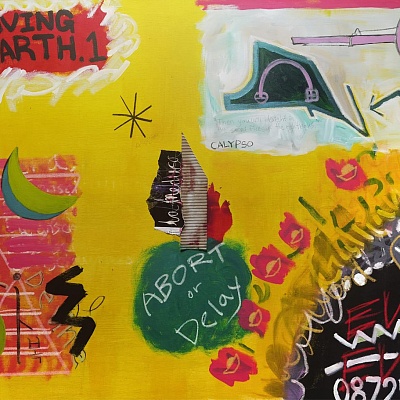 <em><strong>Saving Earth no</strong></em>, 1<br/> Mixed Media on Canvas, 91х 122 cm