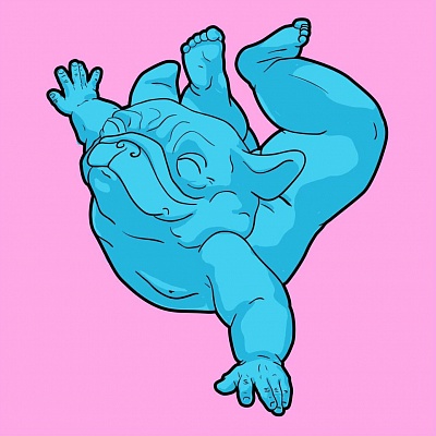 <em><strong>Dreamflyer</strong></em>, 2014<br/> Acrylic on canvas, 100 x 100 cm