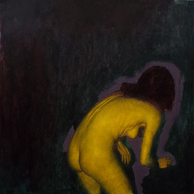 <em><strong>Honey</strong></em>, 2016<br/> Oil on Canvas, 40 x 40 cm