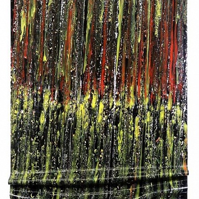 <em><strong>Summer, 2014, Oil and gloss paint skin cut - outs mounted on canvas 100 × 70 × 3 cm</strong></em>, 