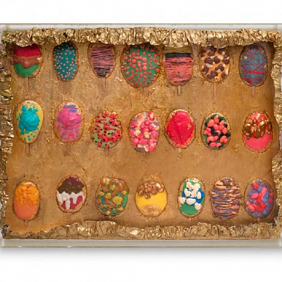 <em><strong>Eternity, 2019, Аcrylic, mixed media on canvas, 130 × 170 cm</strong></em>, 