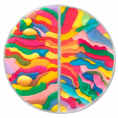 <em><strong>Flavor of Life, 2018, Mixed media on canvas, D 150 см</strong></em>, 