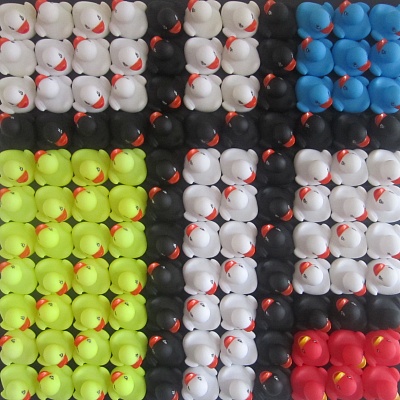 <em><strong>Composition No 1</strong></em>, 2017<br/> Mixed media on board with plexi cover, 55 x 55 cm